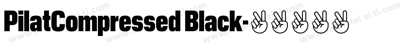 PilatCompressed Black字体转换